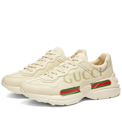 gucci ivory sneakers|Gucci shoes sneakers men.